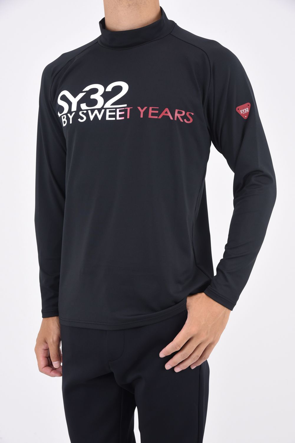 SY32 by SWEET YEARS GOLF - STRETCH MOCK NECK SHIRTS / フロントロゴ