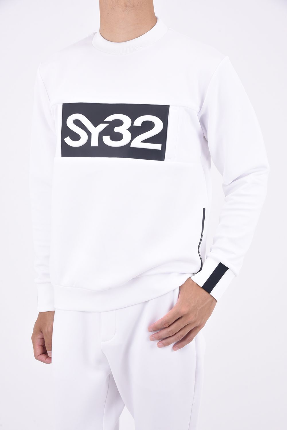 SY32 by SWEET YEARS GOLF - DOUBLE FACE CARDBOARD SWEAT / エンボス ...