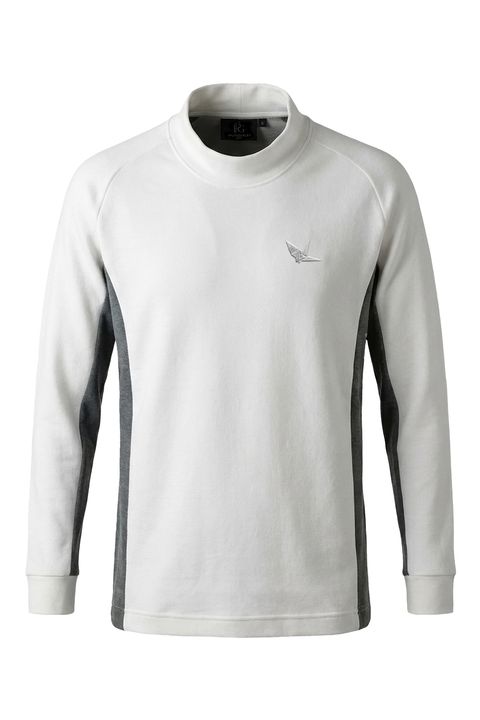 【26AW】 Side Panel Mock NeckLong Sleeve / サイド パネル モックネック (ホワイト)