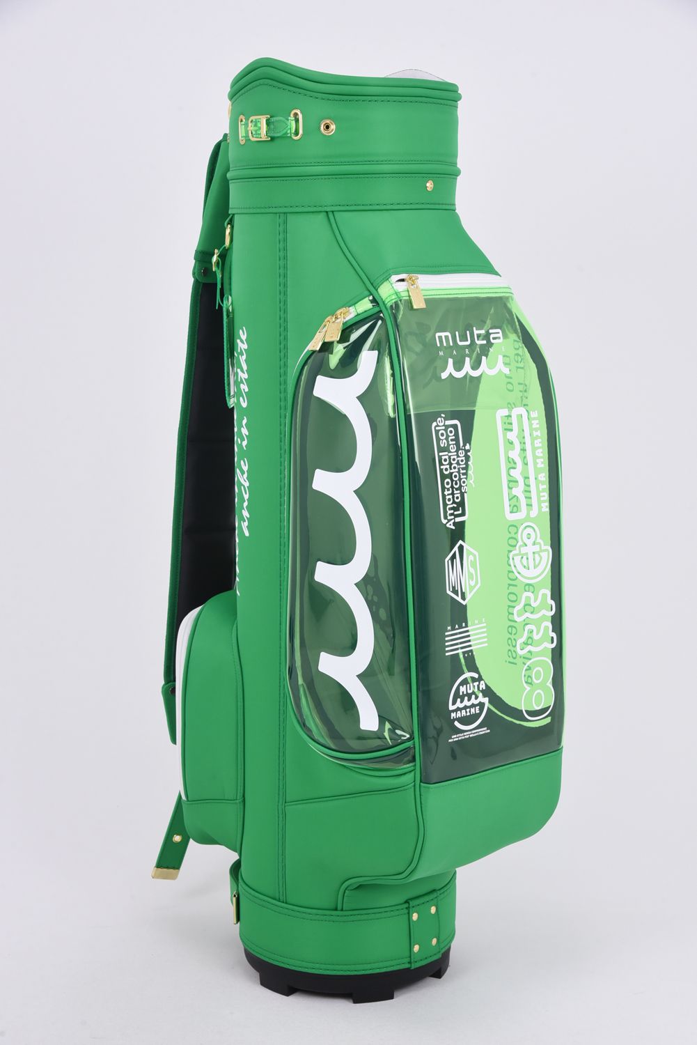 【銀行振込・代金引換不可】【返品・交換不可】 CADDY BAG & COVER / ナイロン×クリア キャディバッグ&ヘッドカバーセット (グリーン)