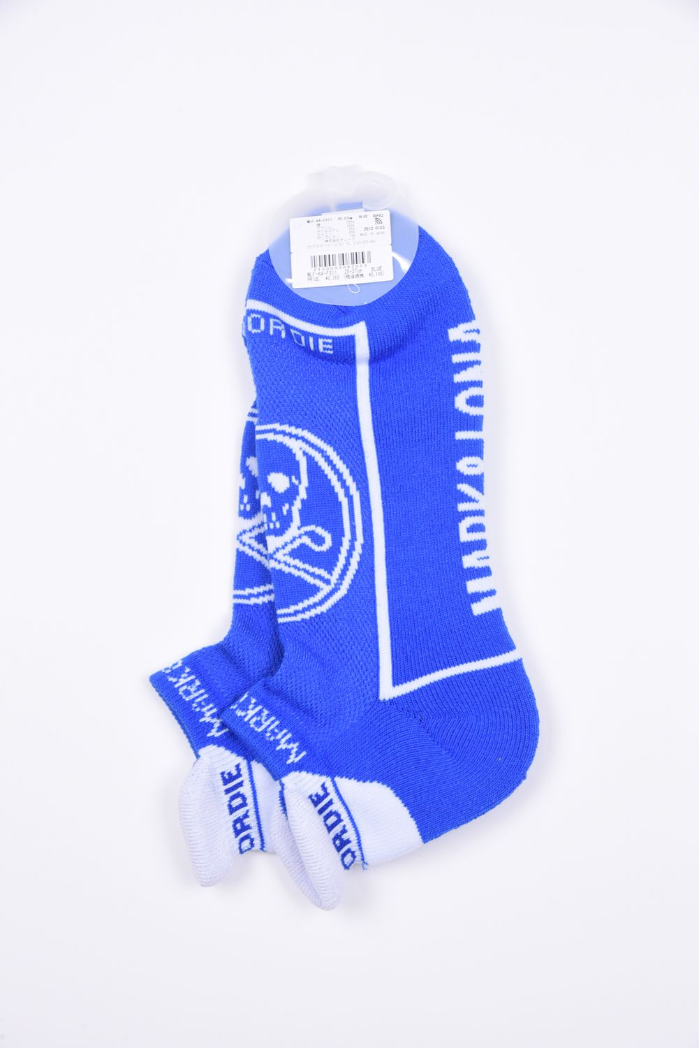 【26SS】 ROUND SKULL ATHLETIC LOW SOCKS / サークルスカルジャカード スニーカー丈 ローソックス (ブルー)