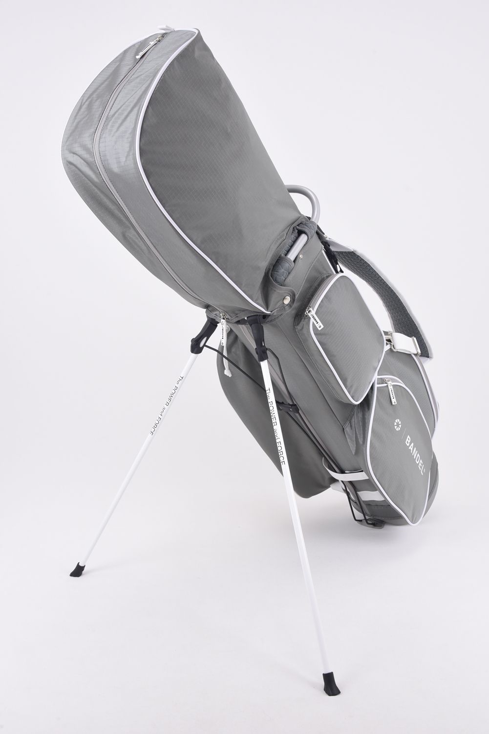 【銀行振込・代金引換不可】【返品・交換不可】  RIPSTOP STAND CADDYBAG / リップストップ スタンドキャディバッグ (グレー/ホワイト)