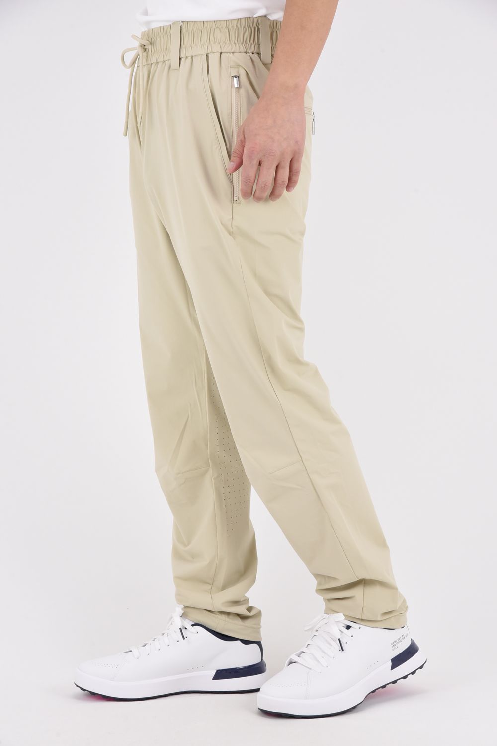 【26SS】 ROGUE AIRFLOW TECH PANTS / 高機能ナイロン パンチングスカルロゴ テクニカルロングパンツ (ベージュ)