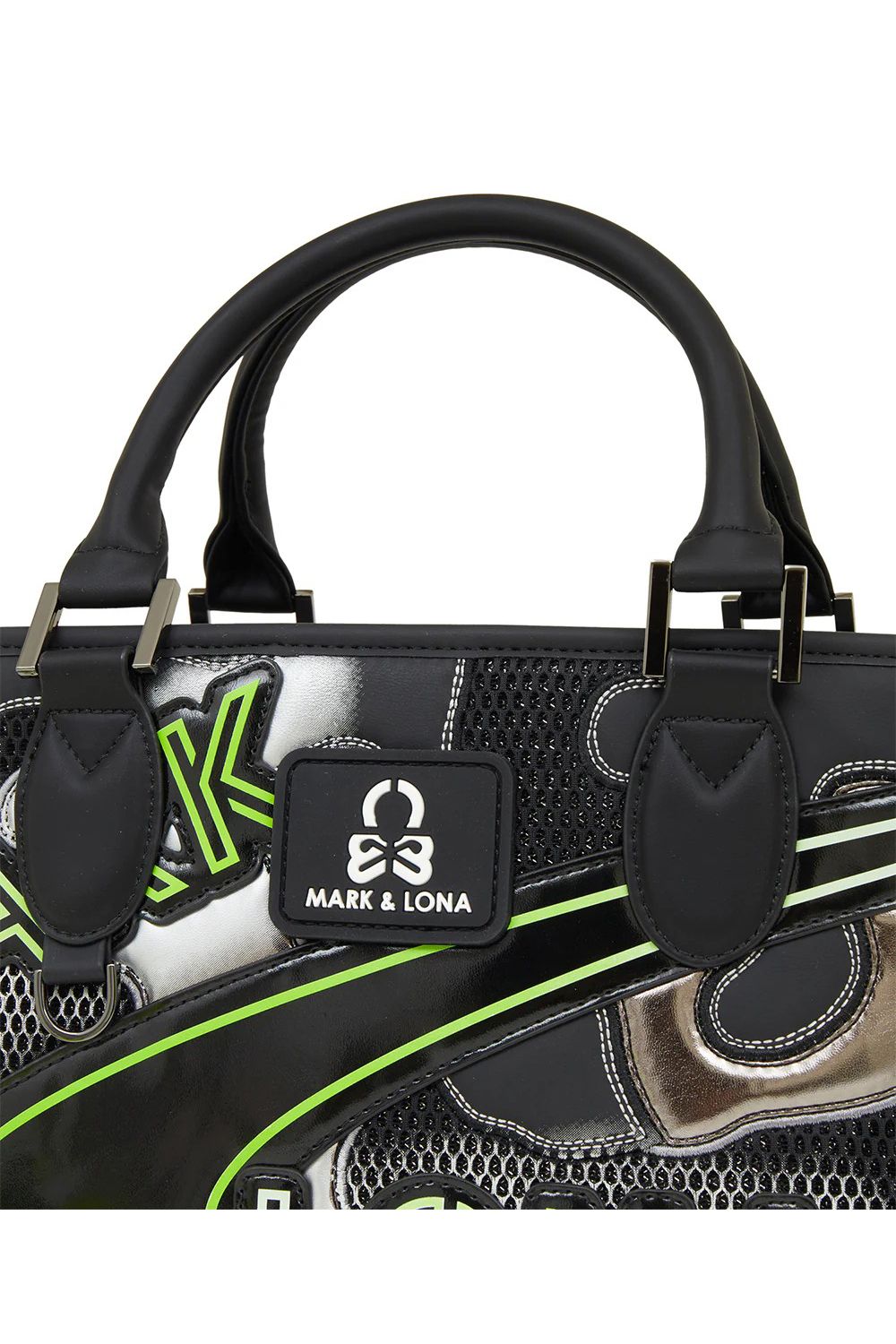 【26SS】 NITRO CAMO PANELED CART BAG / メッシュ生地 マルチカラー パッチワーク 2WAYカートバッグ (ブラック)