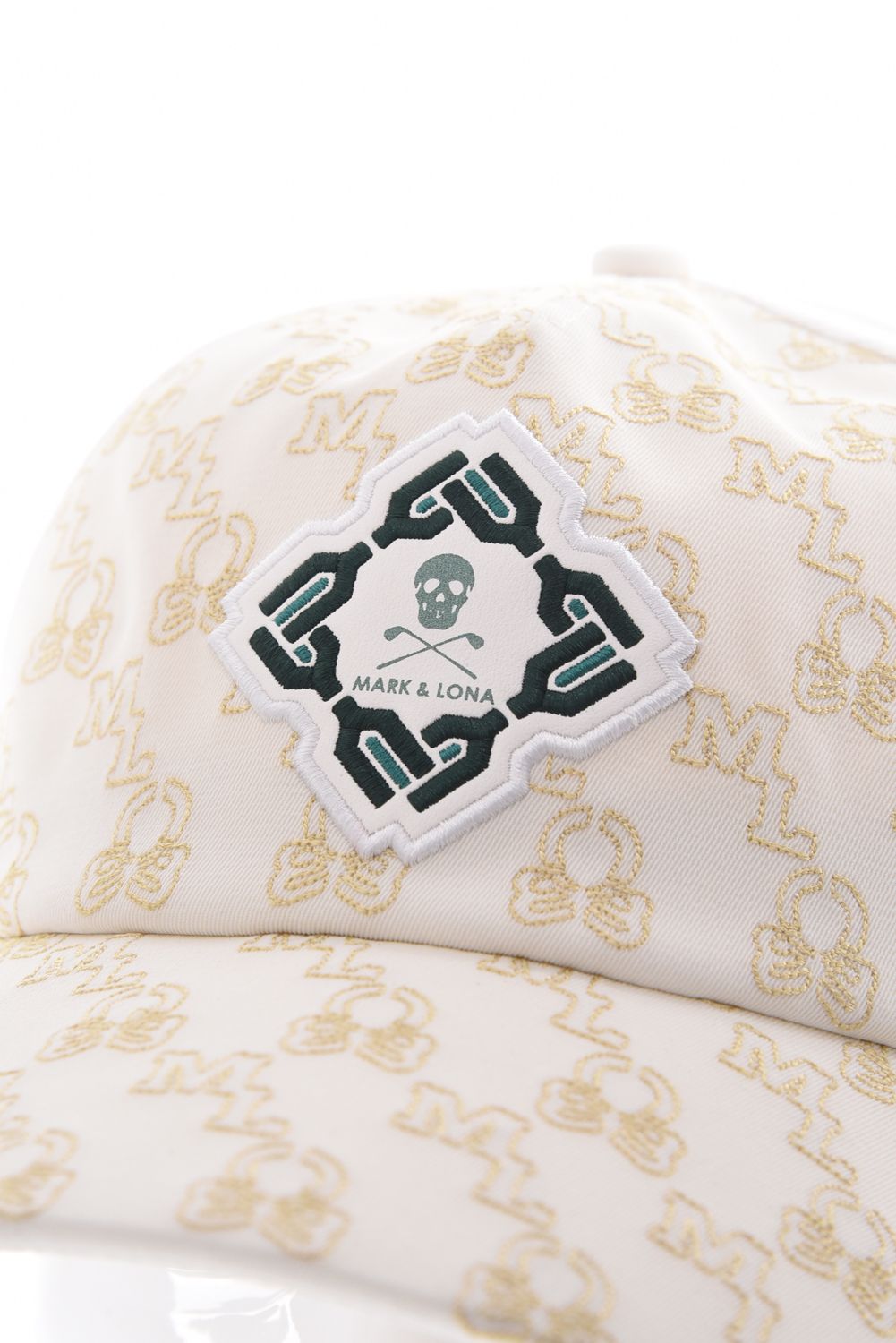 【26SS】 STELA MONOGRAM STITCH MESH CAP / モノグラムステッチ刺繍 ロゴワッペン キャップ (ホワイト)