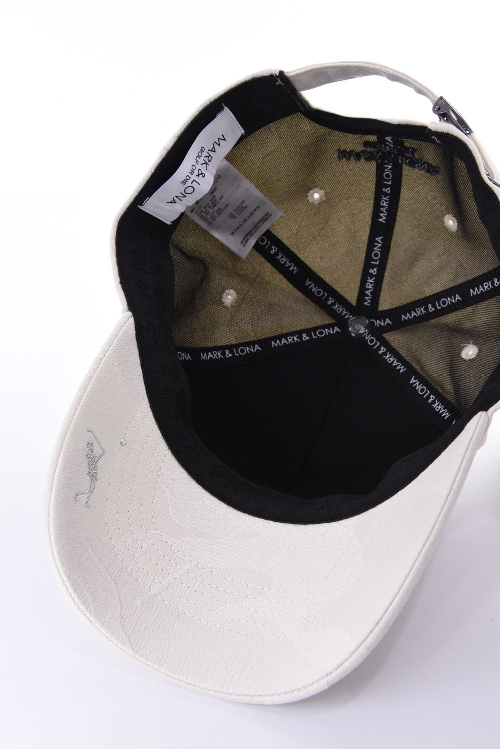 【26AW】 MERCURY CAMO STRETCH CAP / シグネチャーカモ ブランドロゴ刺繍 ストレッチキャップ (オフホワイト)