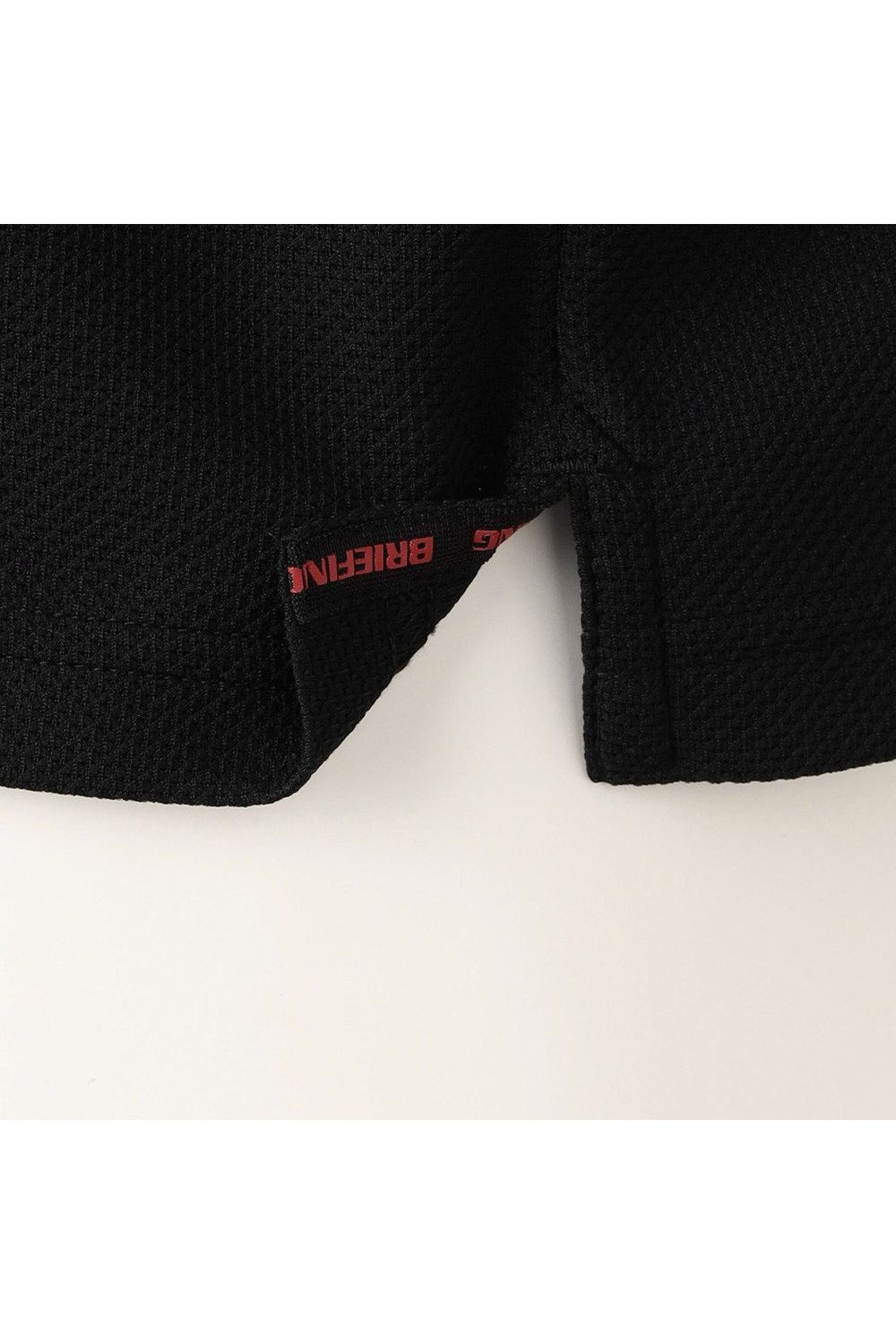 【26SS】 MEN'S LINE HIGHNECK RF / カノコ生地 ラインロゴテープ リラックスフィット モックネックTシャツ (ブラック)