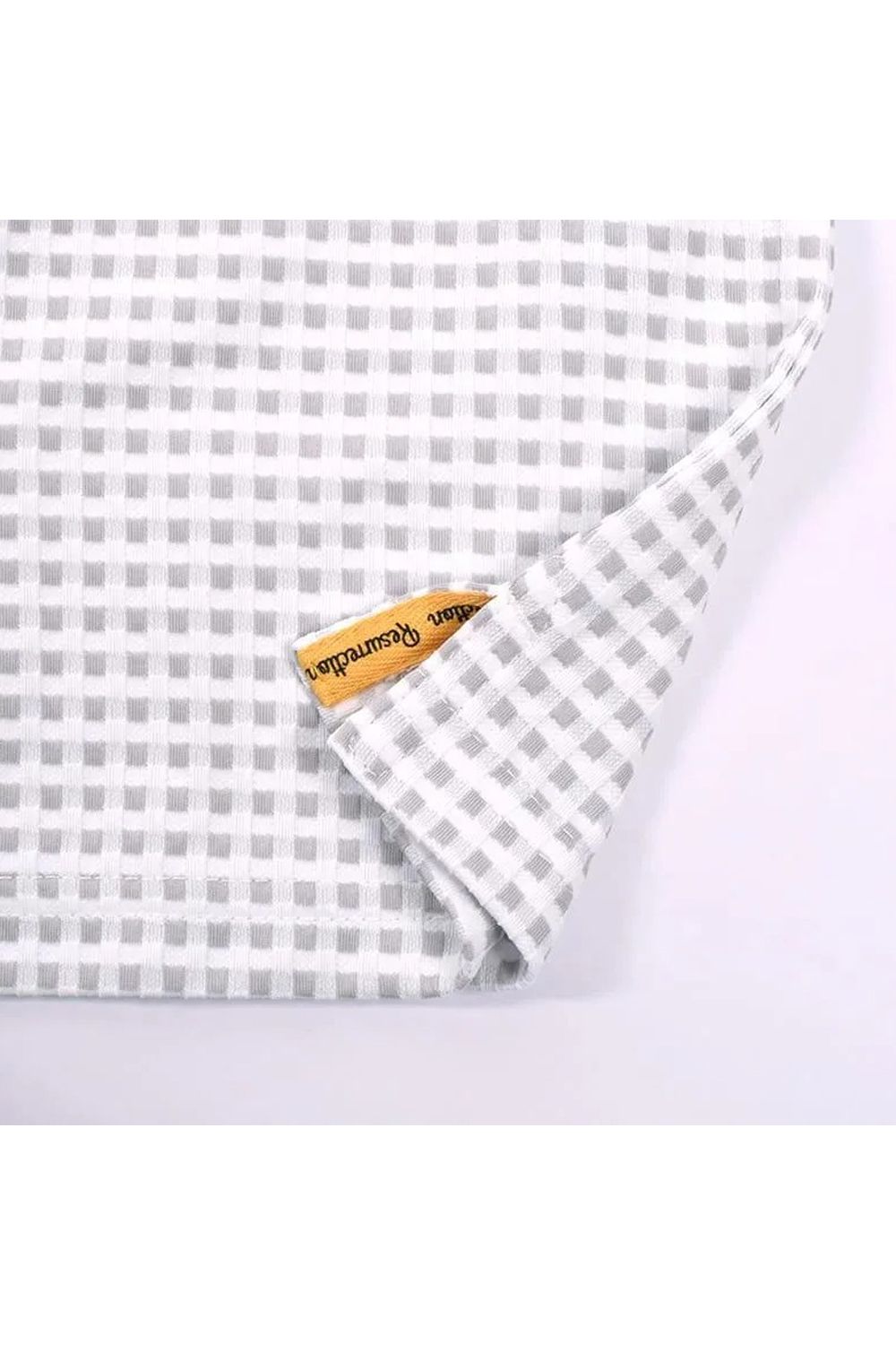 【26SS】【レディース】 GINGHAM CHECK SLEEVELESS POLO / ギンガムチェック ノースリーブ ポロシャツ (グレーベージュ)*