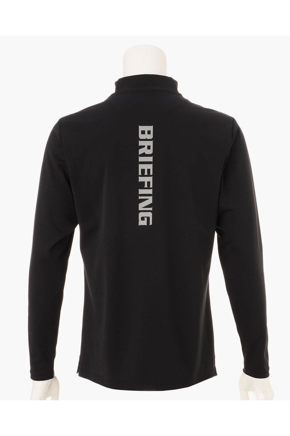 【26AW】 MEN’S TOUR LS HIGHNECK / ベーシック ブランドロゴ 長袖モックネックTシャツ (ブラック)