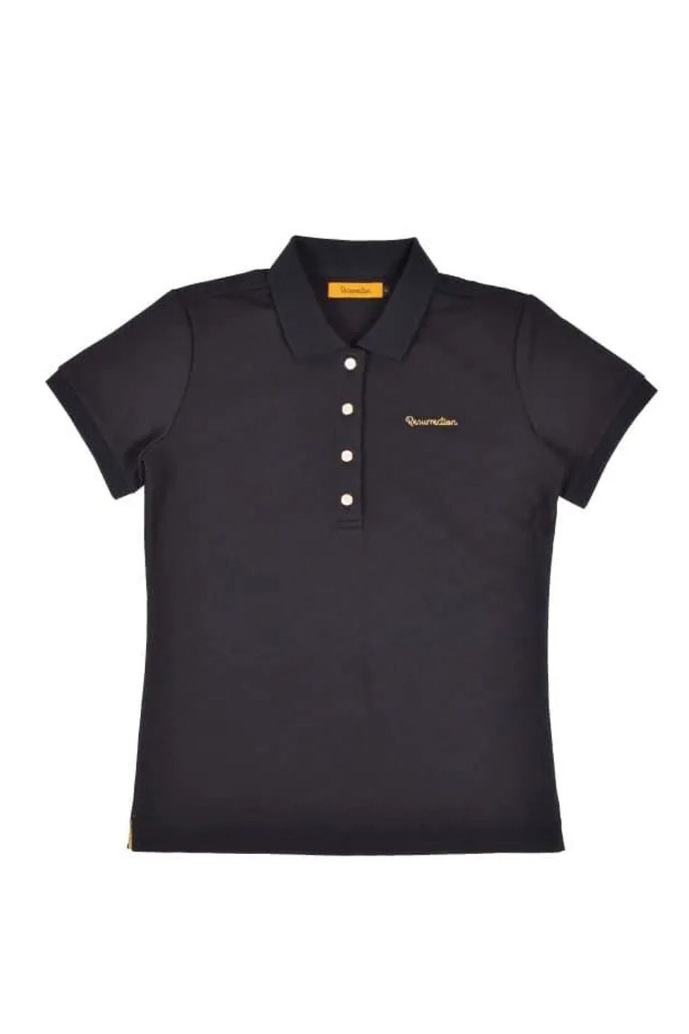 【26AW】【レディース】 GM JACQUARD POLO / オリジナルテキスタイルジャガード ポロシャツ (ブラック)*