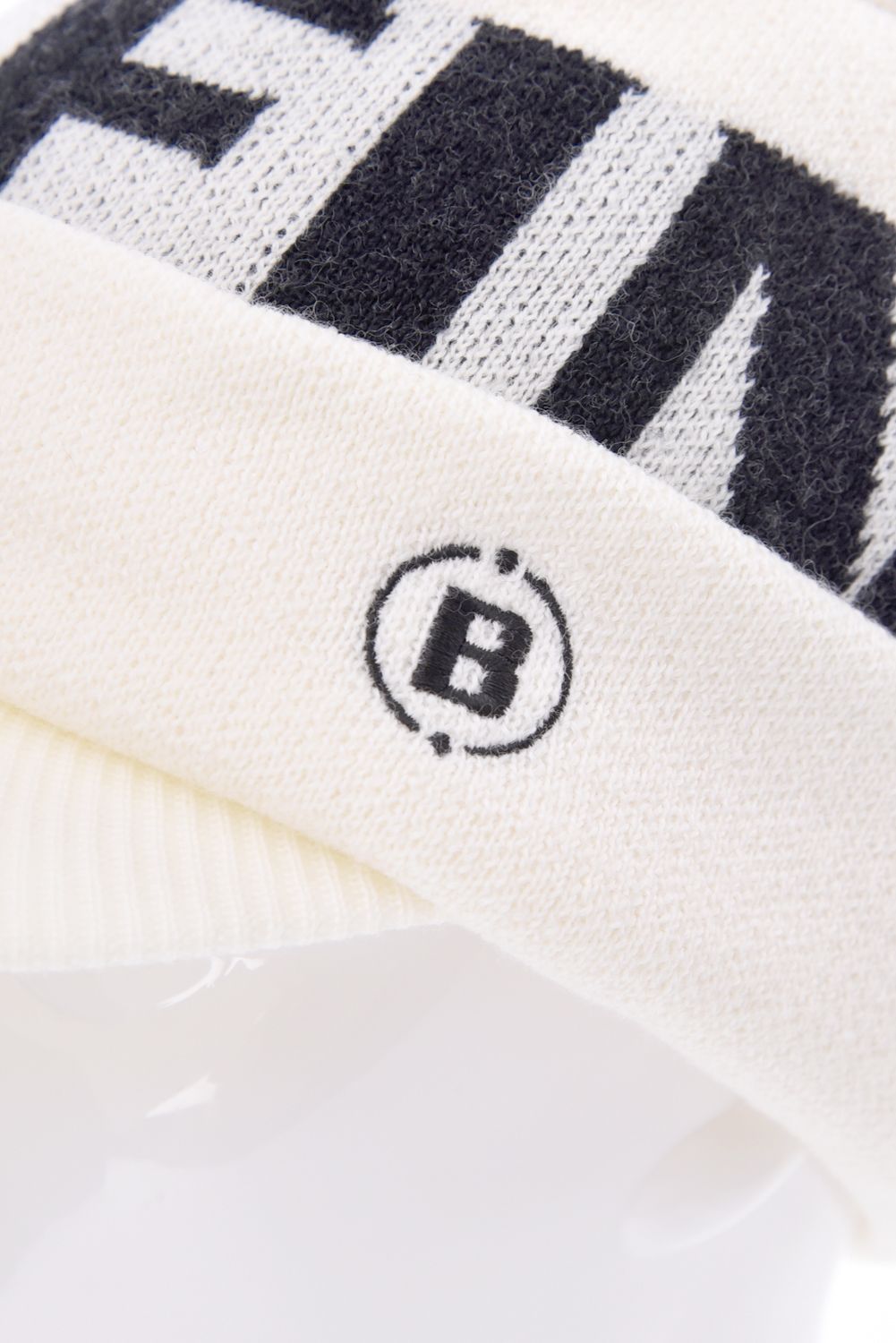 【26AW】 MEN’S WR WOOL KNIT WORK CAP / ブランドロゴ ワークキャップ (ホワイト)