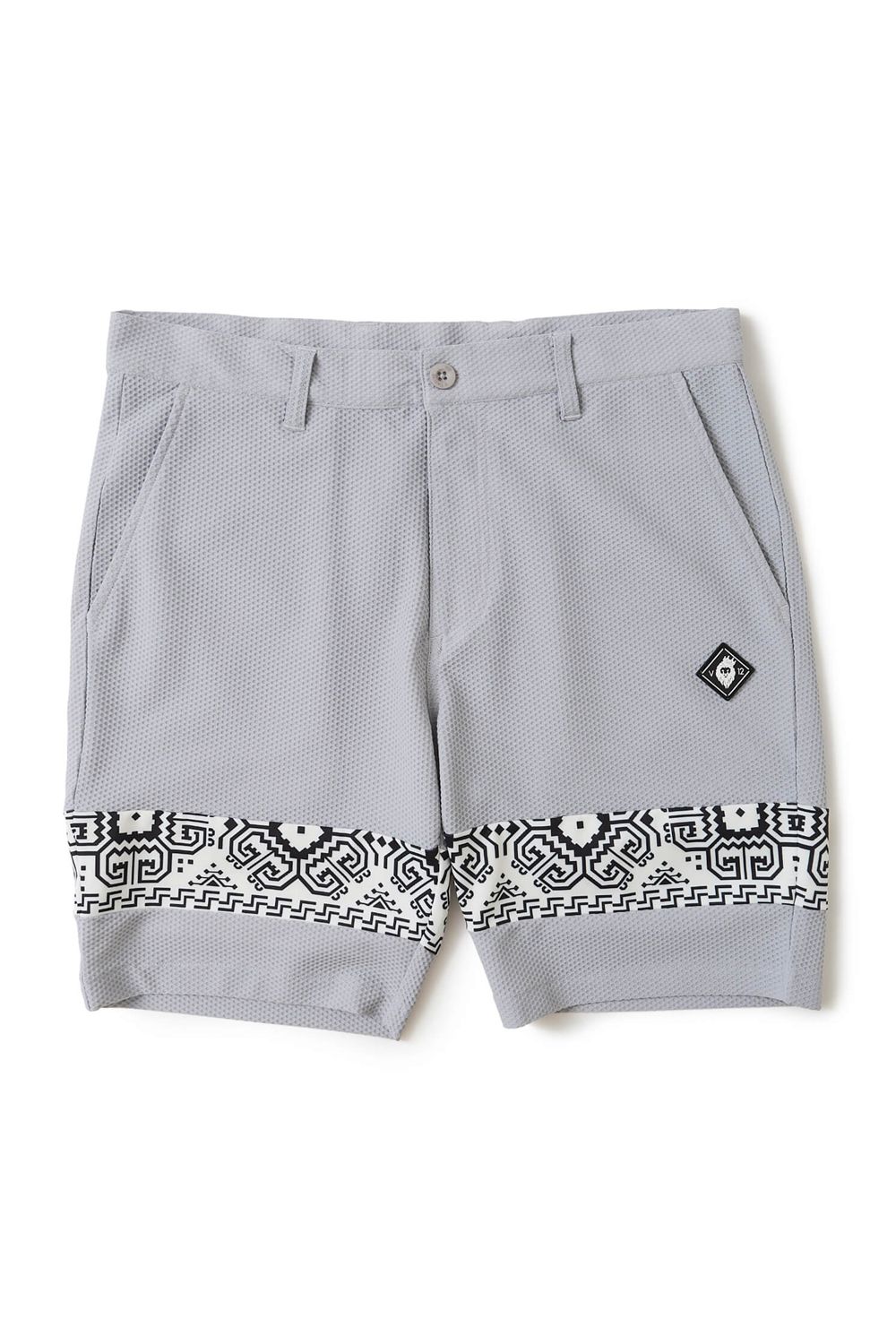 【26SS】 BAN COMFO SHORTS / ワッフル生地 バンダナ柄 ショートパンツ (グレー)