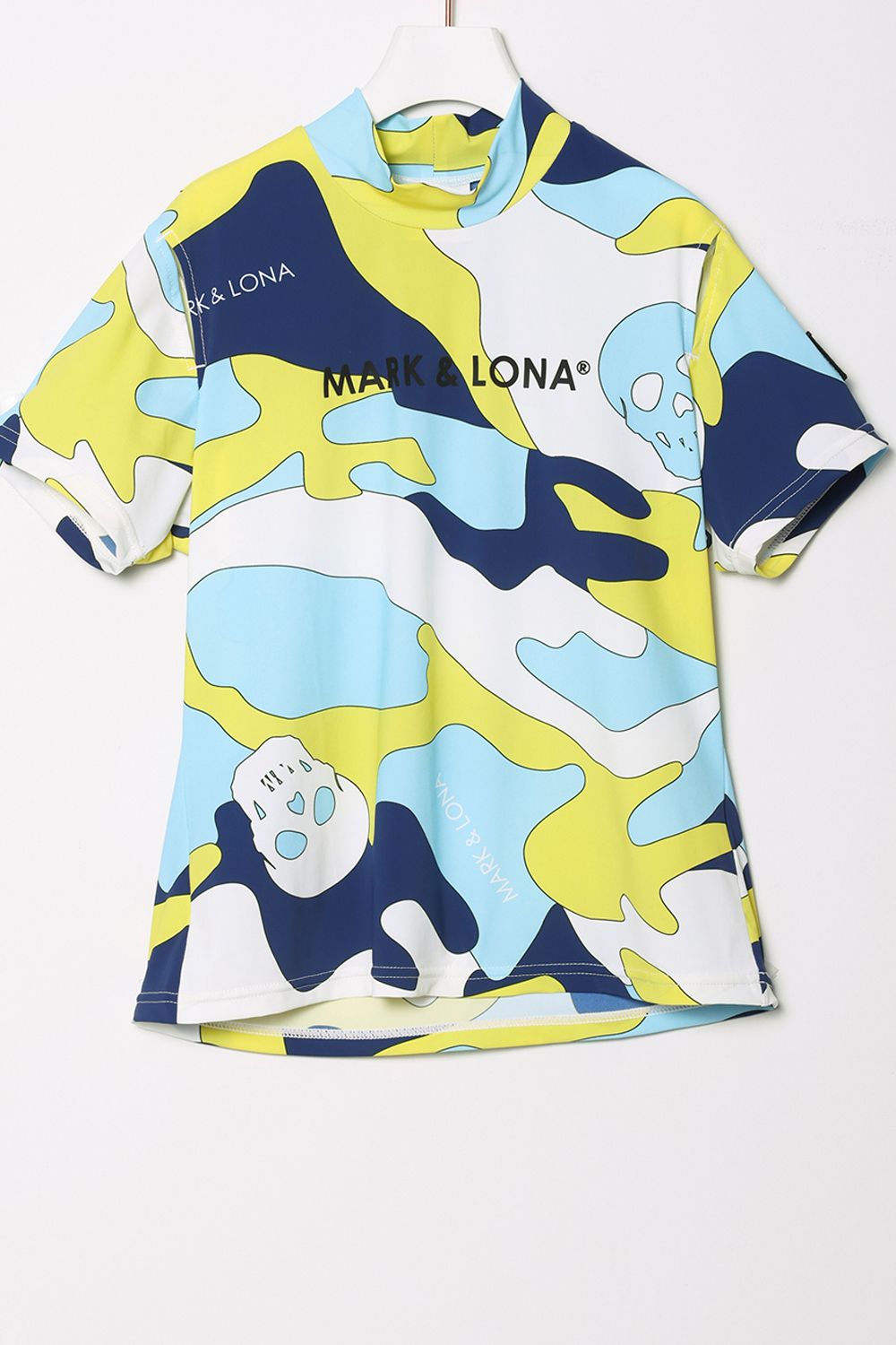 MARK&LONA モックネック カモフラブルー - Tシャツ/カットソー(半袖/袖