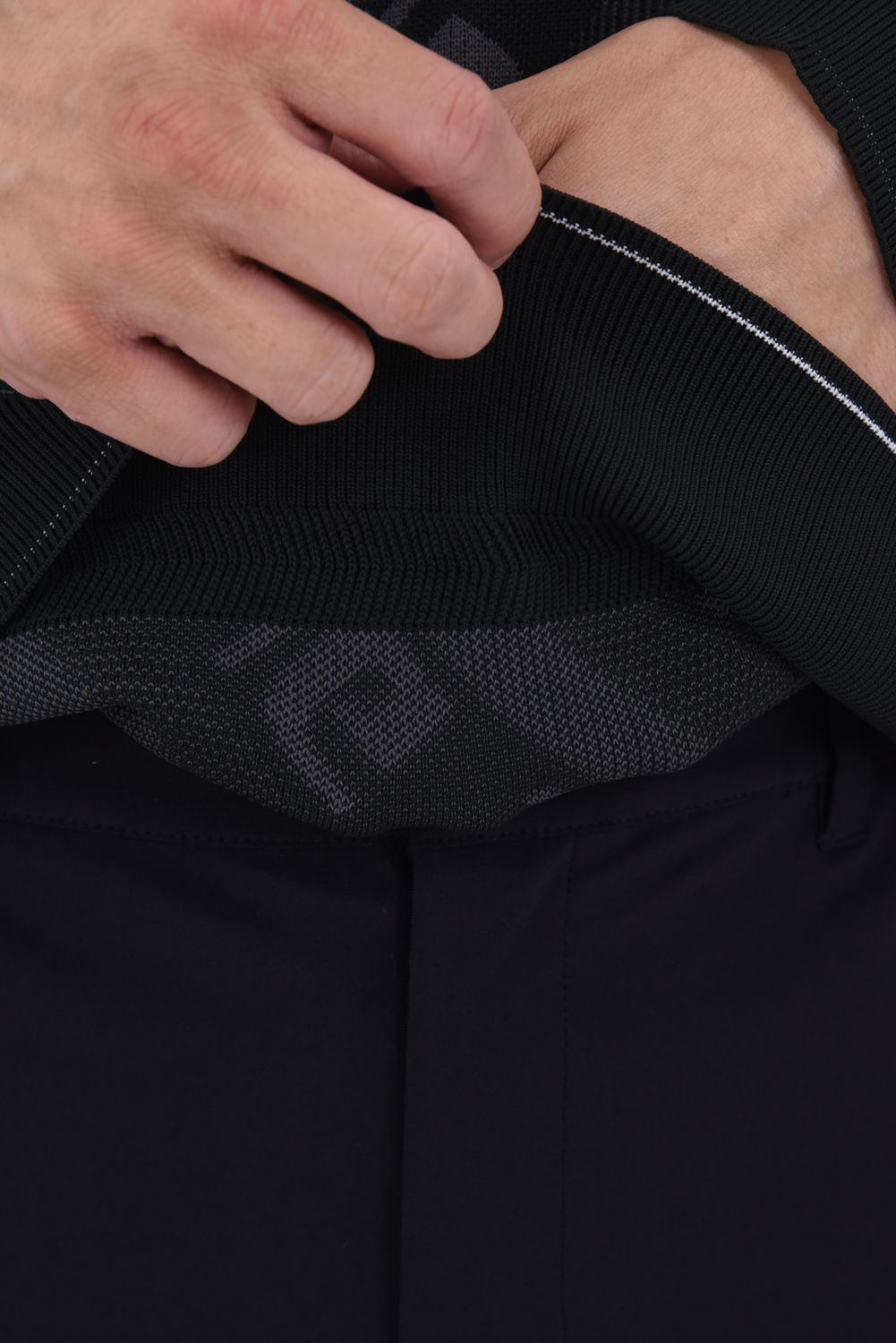 【25AW】 CE MEN'S WR BIAS LOGO CREWNECK KNIT / バイアスロゴジャカード クルーネックニット (ブラック)