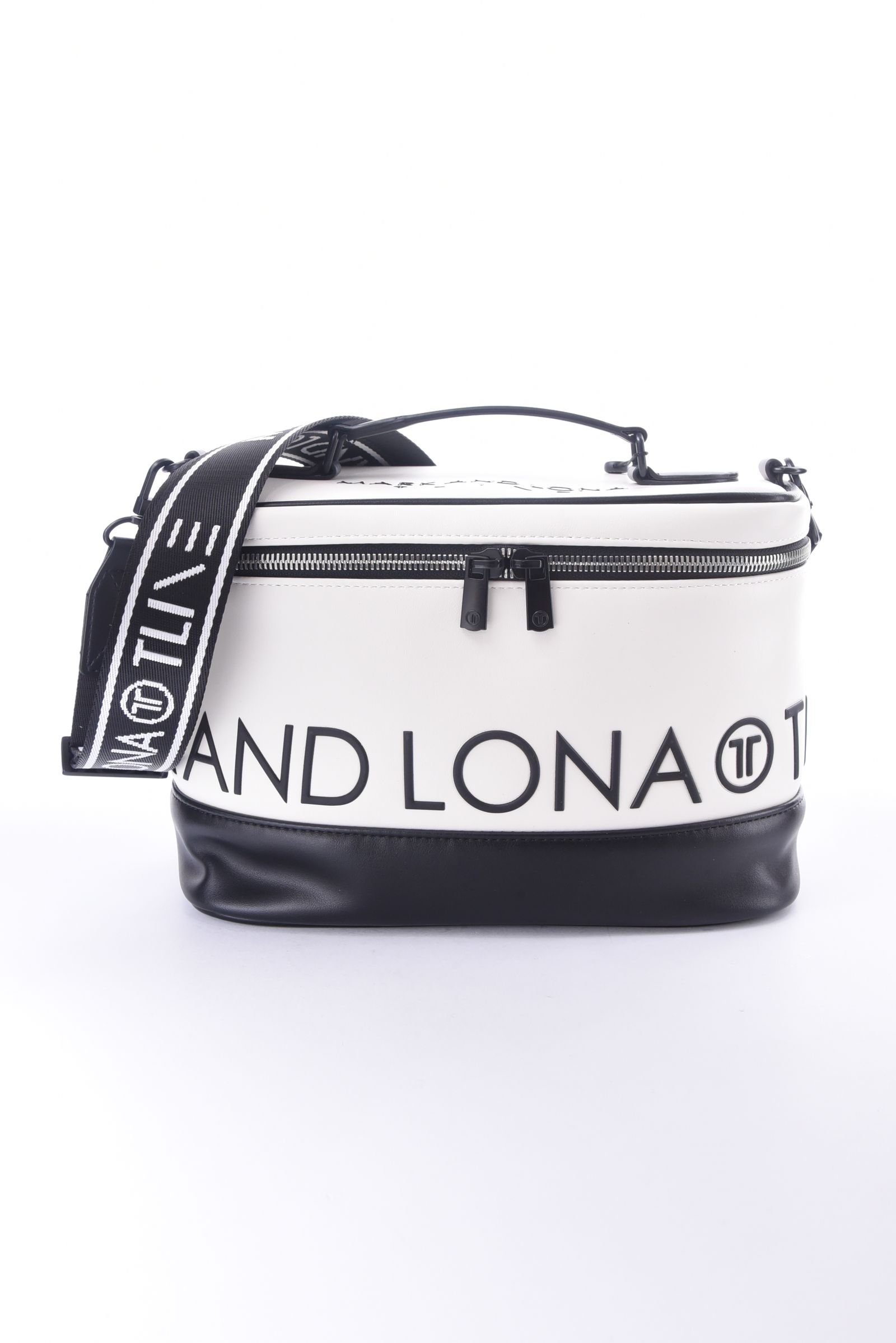 【26SS】【T-LINE】 VELOCITY VANITY BAG / モノトーン シンセティックレザー バニティバッグ (ホワイト)