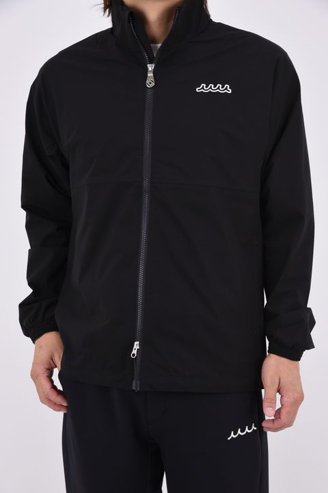 【26AW】 ZIP UP BLOUSON / 撥水ストレッチナイロン ジップアップ ライトブルゾン (ブラック)