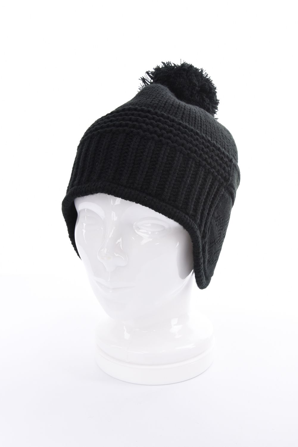 【26AW】 EAR WARMER KNIT CAP / イヤーウォーマー ニットキャップ  (ブラック)