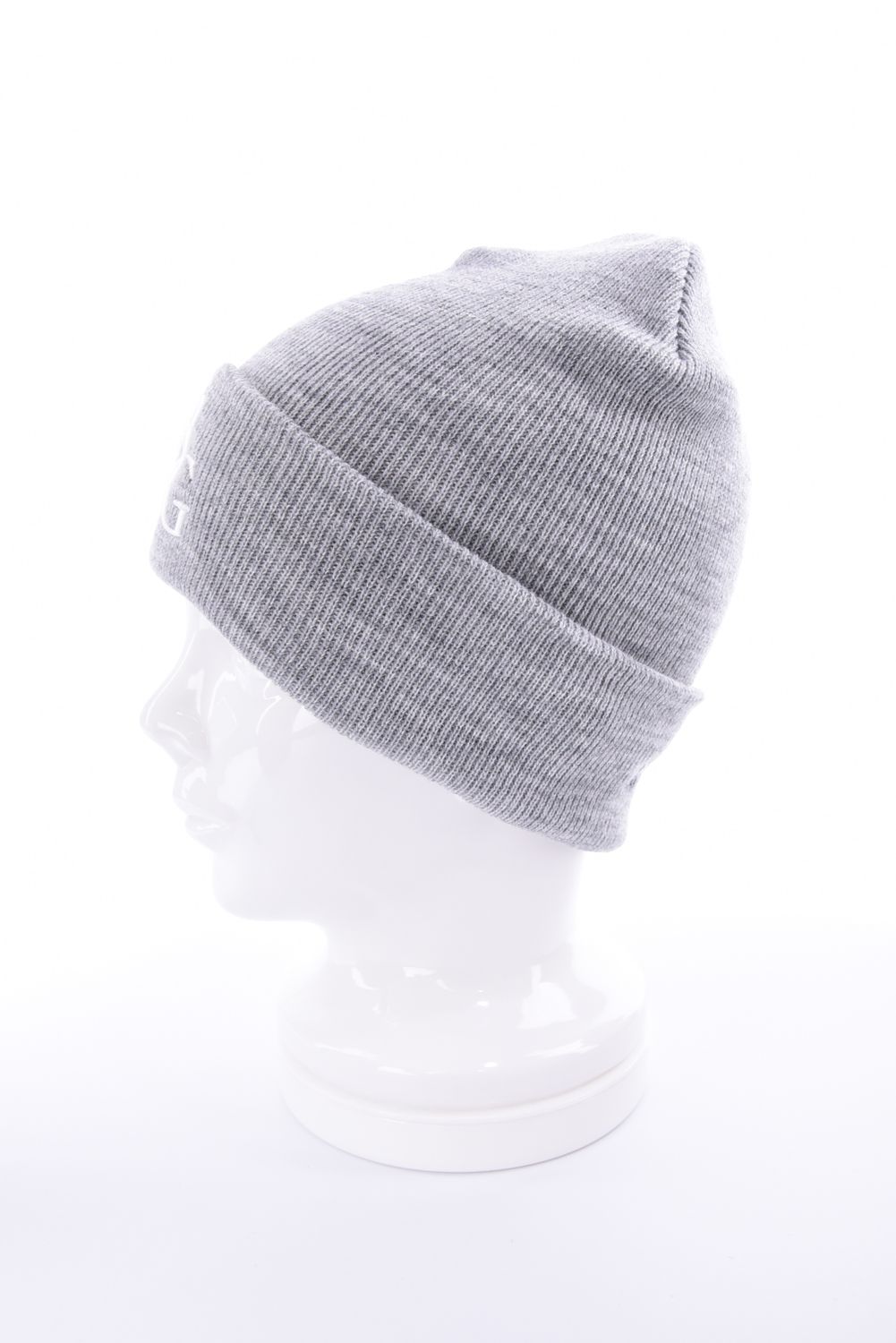 【26AW】 CUFFED KNIT BEANIE 113G LOGO / 113Gロゴ刺繍 アクリルニットキャップ (グレー)