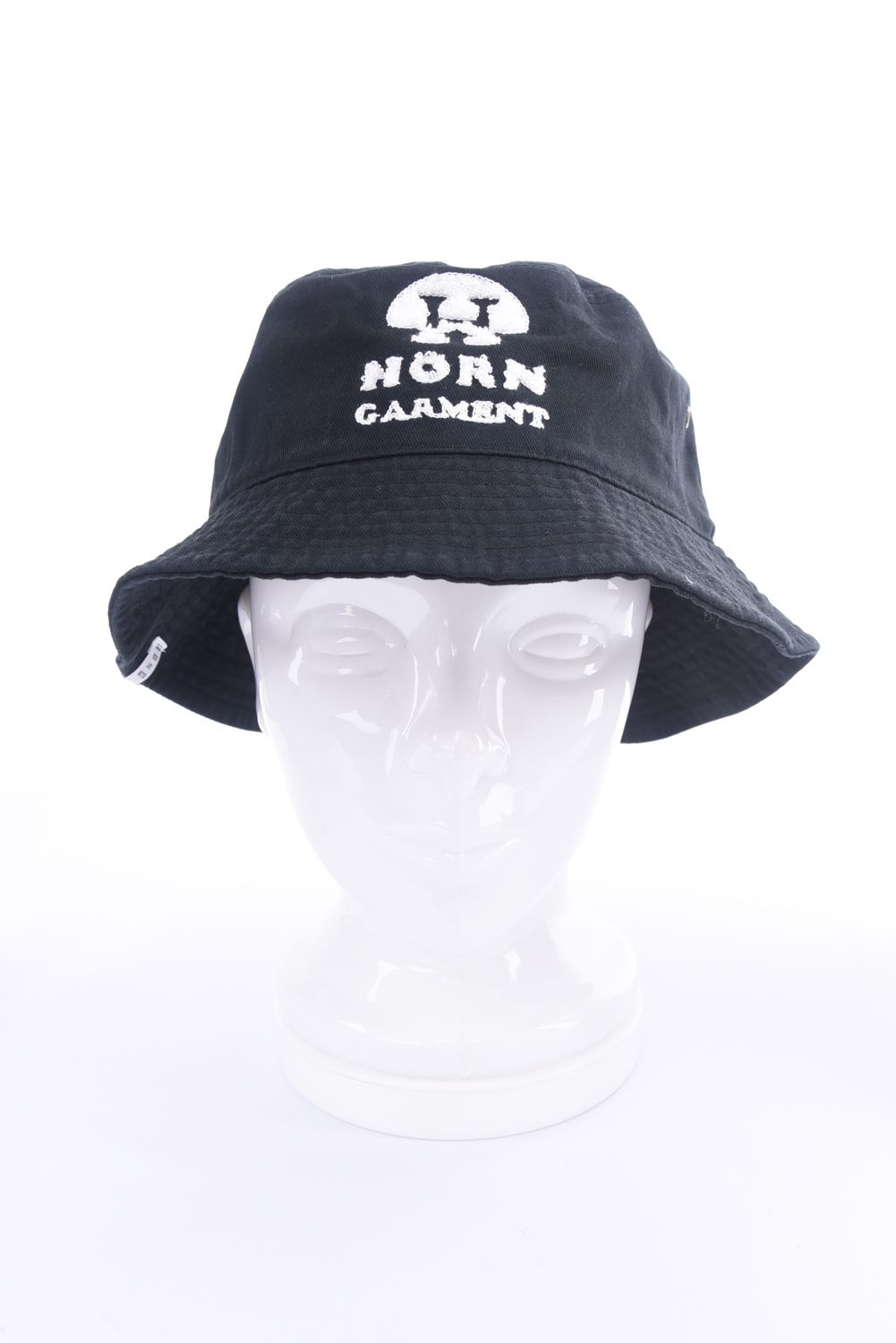 【25SS】 WAVE'N SUN BUCKET HAT / パイル風ロゴ刺繍 バケットハット (ブラック)