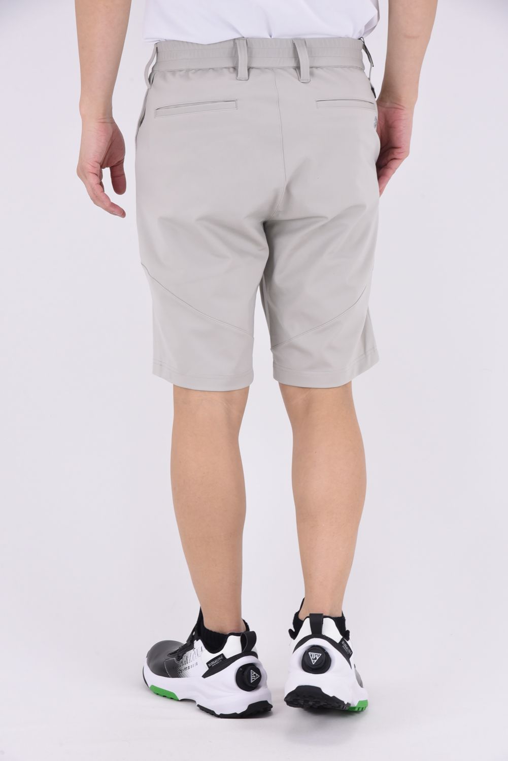 【25SS】 MENS LOGO LINE SHORT PANTS / ロゴラインテープ ショート パンツ (サンド)