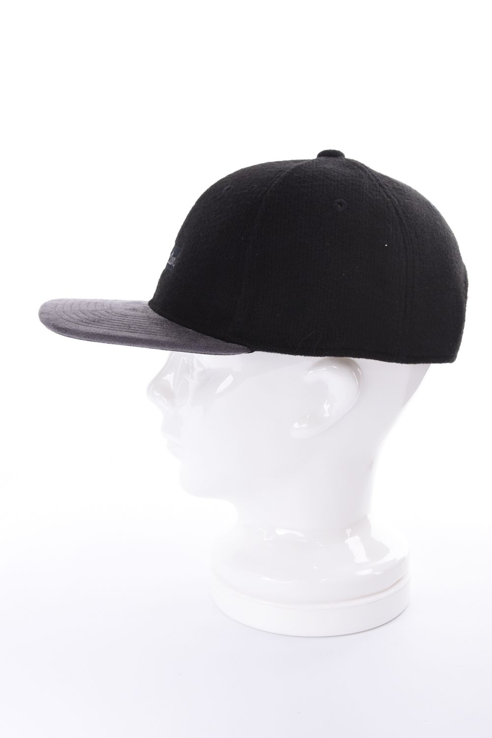 【26AW】 KNIT LIKE 2TONE CAP / ニットライク2トーンキャップ (フラット） (ブラック/グレー)