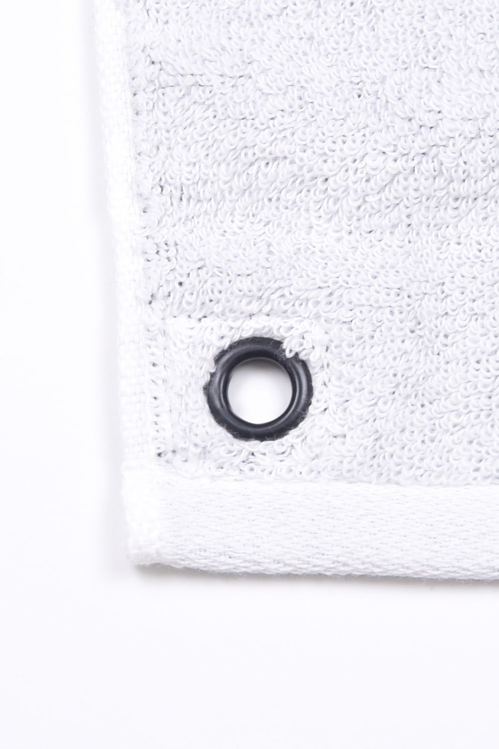 【プレゼント好適品】 LOGO FACE TOWEL BY HIPPOPOTAMUS / ブランドロゴ ループ付き フェイスタオル (ホワイト)
