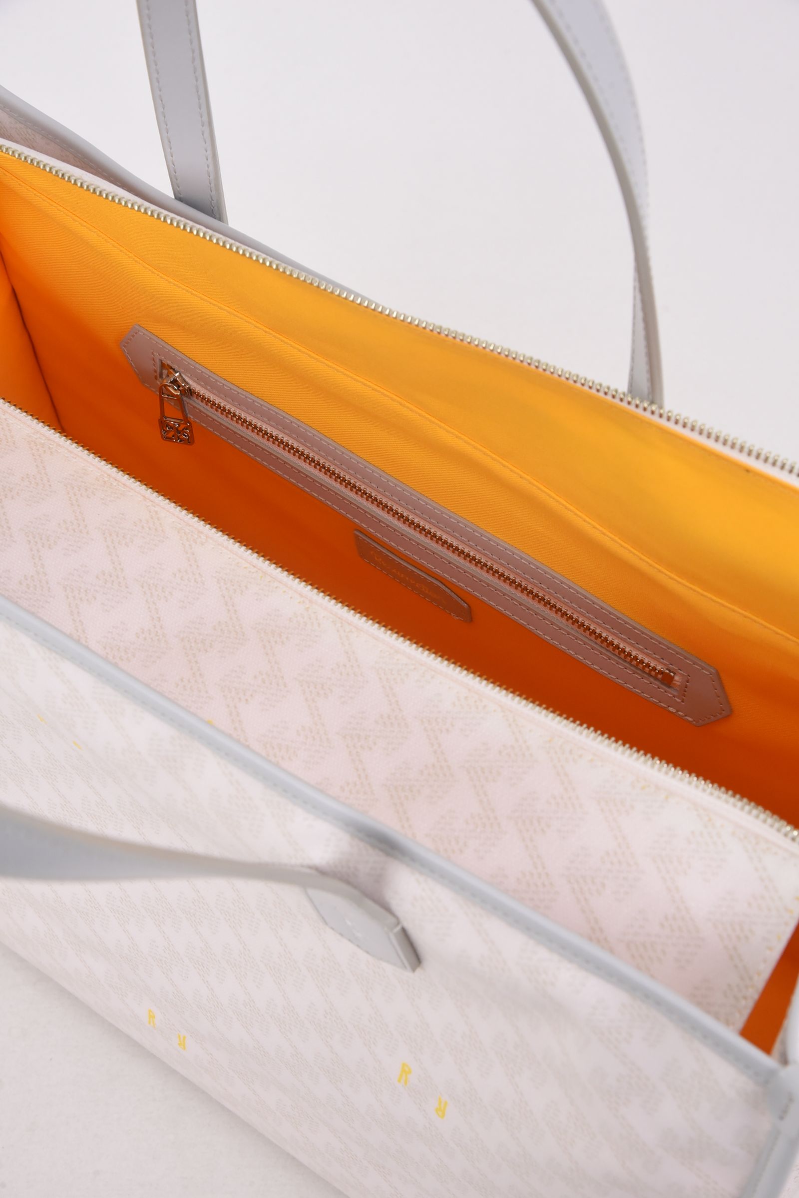 【26SS】  LANIUS SQUARE BIG (ラニウス スクエア ビッグ) / ブランドオリジナルテキスタイル ボストンバッグ （モノホワイト）*