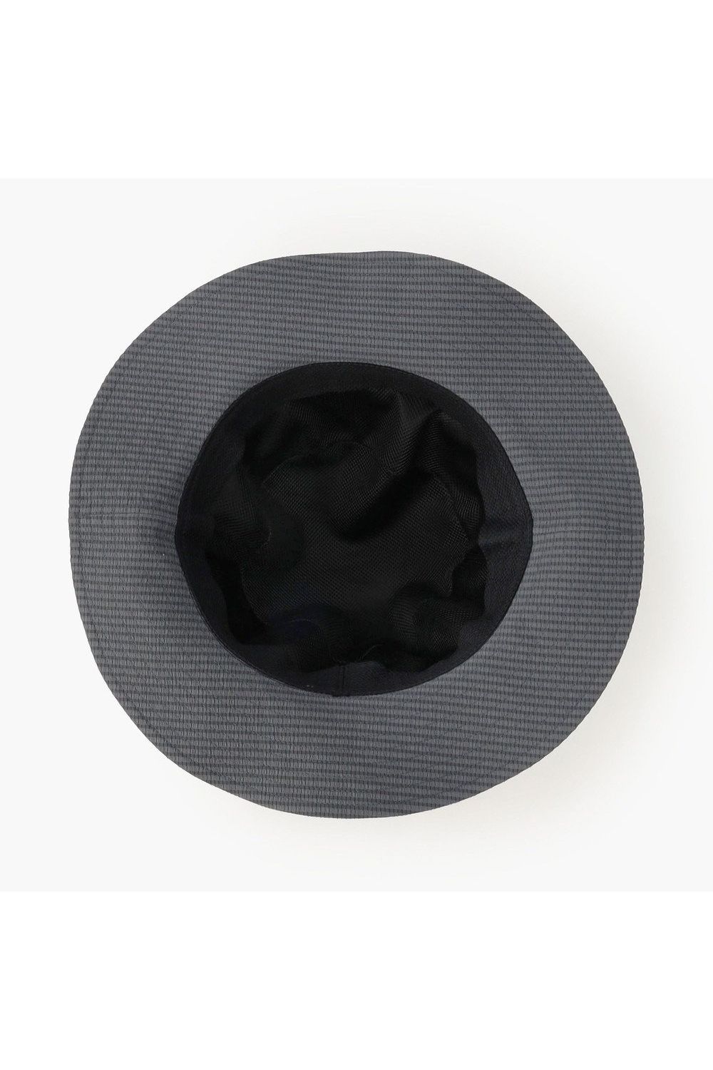 【26SS】 MEN’S SEERSUCKER WIDE HAT / シアサッカー ダイヤモンドロゴ ワイドハット (チャコール)