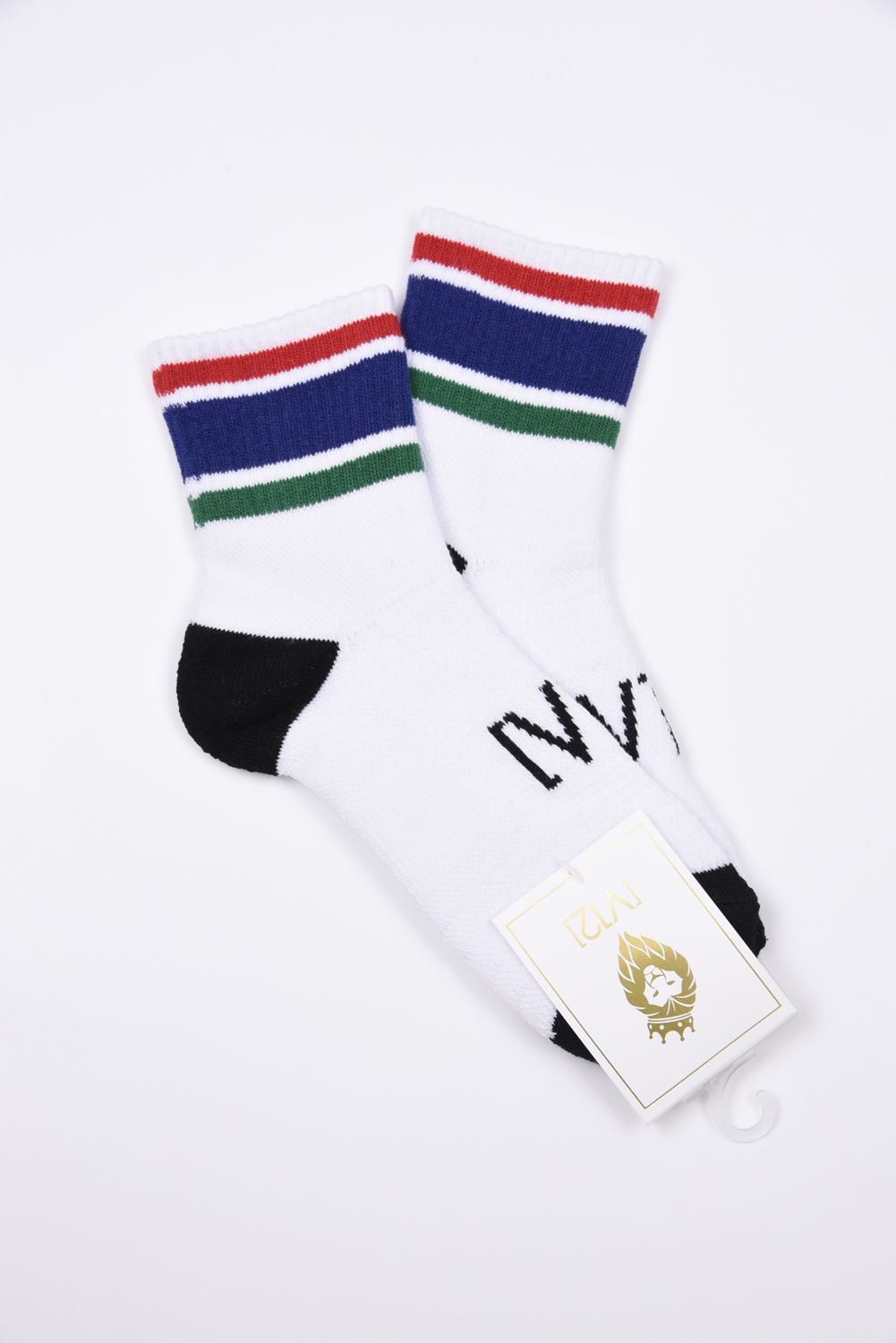 【26AW】【レディース】 COLOR MID SOCKS_WM / カラーライン ミドルソックス (ブルー)