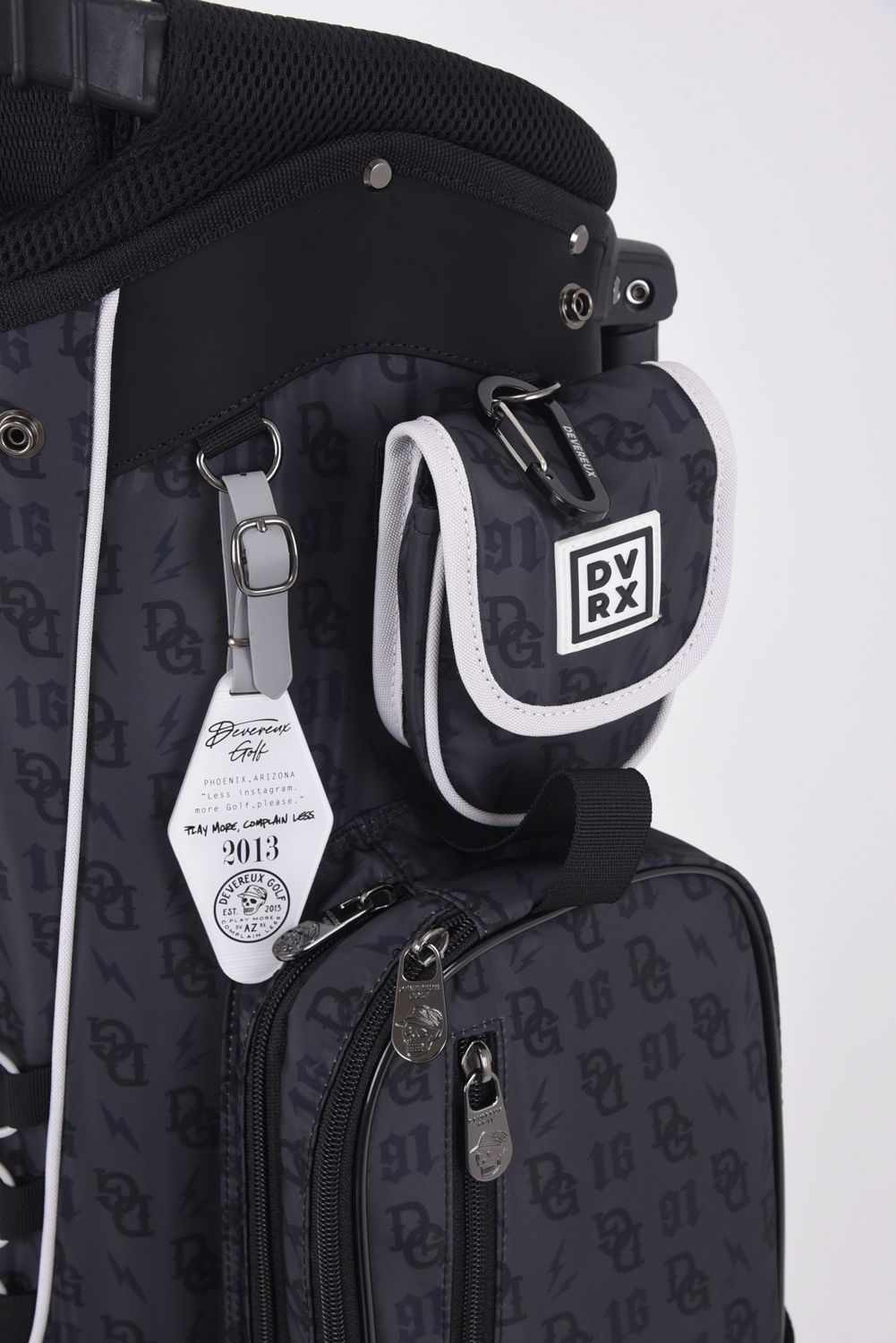 【銀行振込・代金引換不可】【返品・交換不可】 DG Monogram Caddie Bag / DGモノグラム総柄 スタンドタイプ キャディバッグ (ブラック)