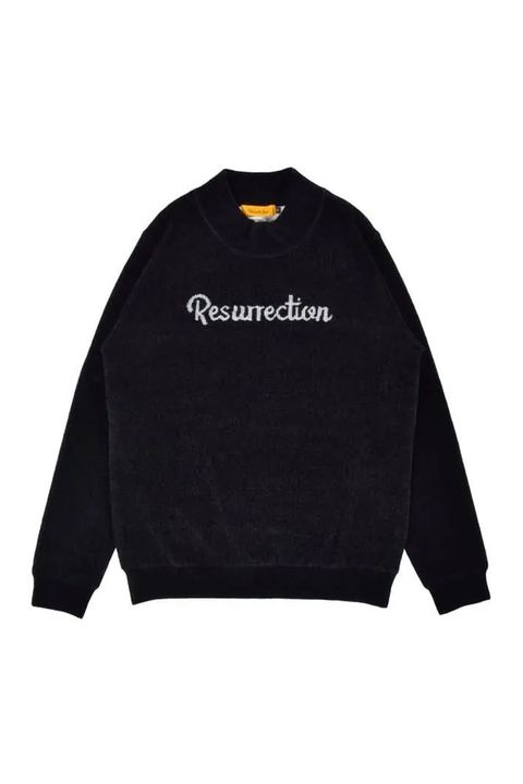 【26AW】【レディース】 AIRSHUT MOLE YARN HIGH NECK KNIT / モールヤーン 防風裏地 ハイネックニット (ブラック)*