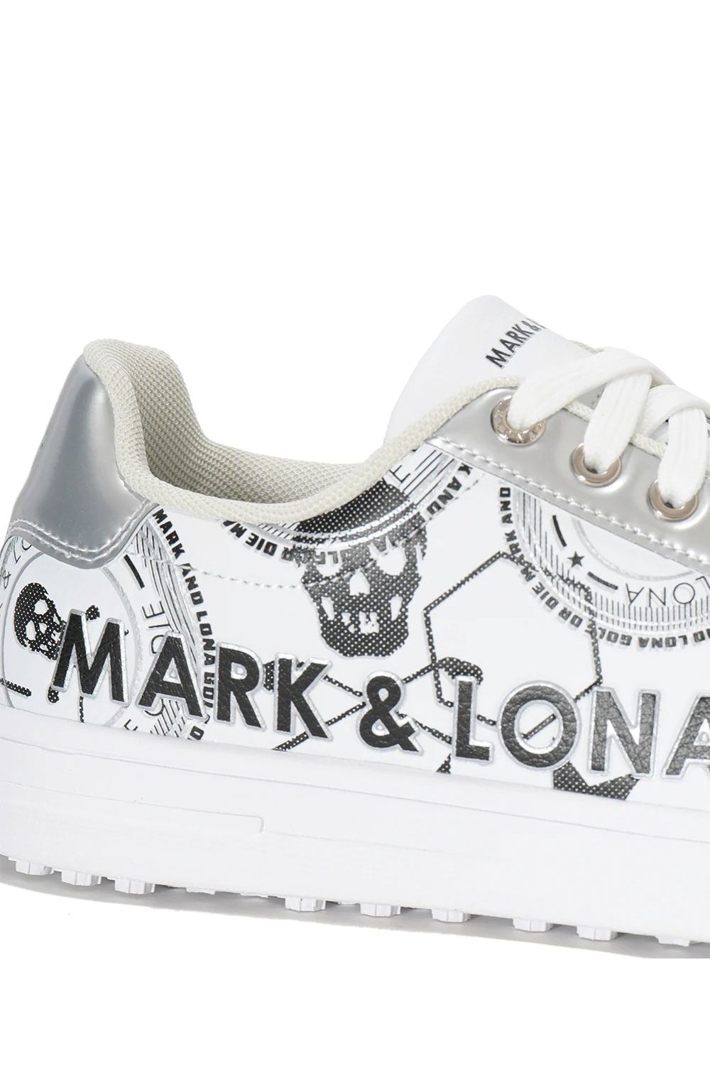 【26AW】 ATRAS SPIKELESS GOLF SNEAKERS / ロゴグラフィック ローカット スパイクレススニーカー (ホワイト)