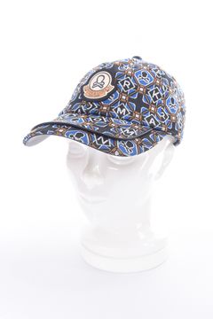 ROSETTE JACQUARD JERSEY CAP / ジオメトリックパターン ベースボールキャップ (ブルー)