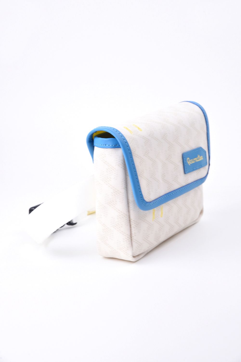 【GOSSIP GOLF別注商品】 Aix (アイクス)  / ブランド オリジナルテキスタイル ウエストポーチ （ウルトラマリン / Hイエローライニング） (4月末入荷予定）