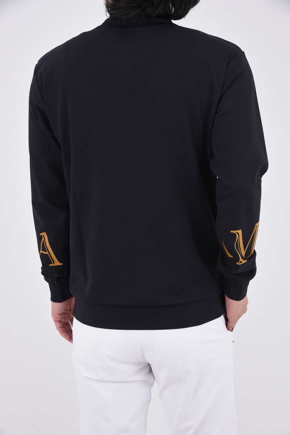 【2024AW 木村拓哉さん着用 VOL.2】 ATLANTIS PERFORMANCE MOCK NECK / モアレパターン ビックロゴ モックネック (ブラック)