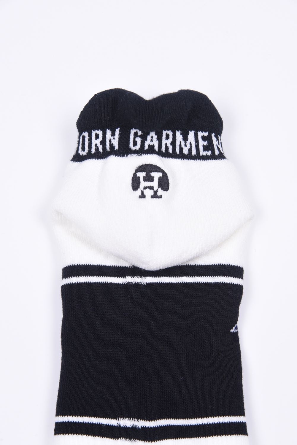 THE PALM CUSHION SOCKS / ヤシの木ロゴ アングルソックス ホワイト
