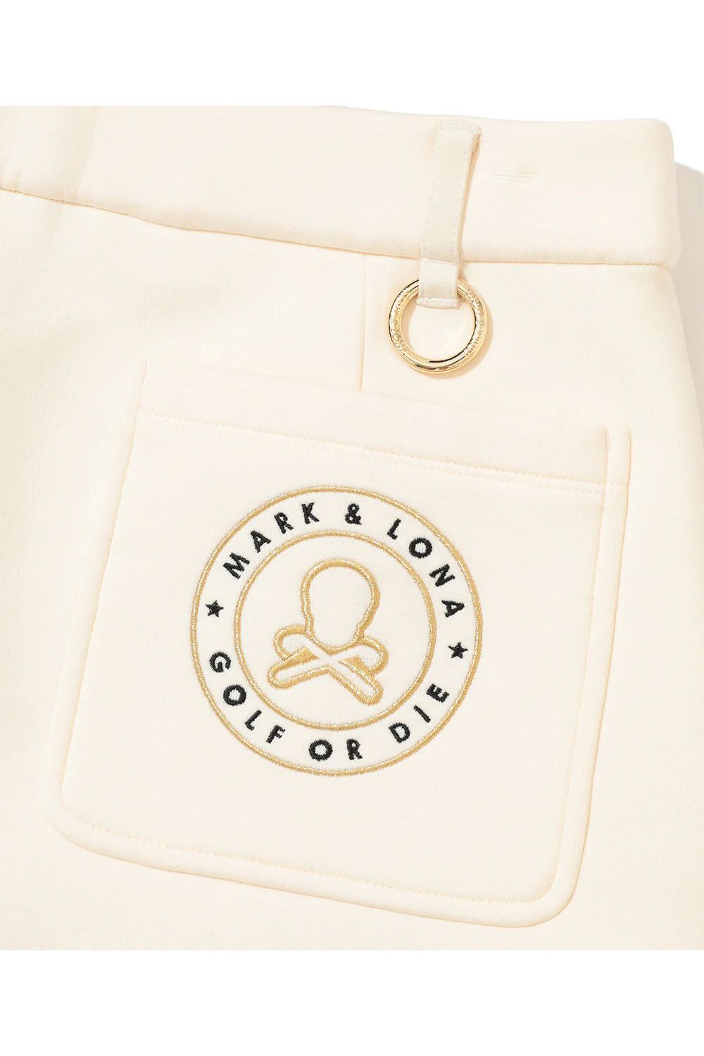 【2025AW】【レディース】 ALIGN HYBRID SKIRT / 異素材切り替え ケーブル編み ハイブリッドスカート (オフホワイト)