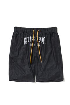 【2026AW 木村拓哉さん着用】 FRACTUR MONOGRAM JACQUARD SHORTS / メッシュジャカード生地 エレメントスカル総柄 フロントロゴ ショートパンツ (ブラック)