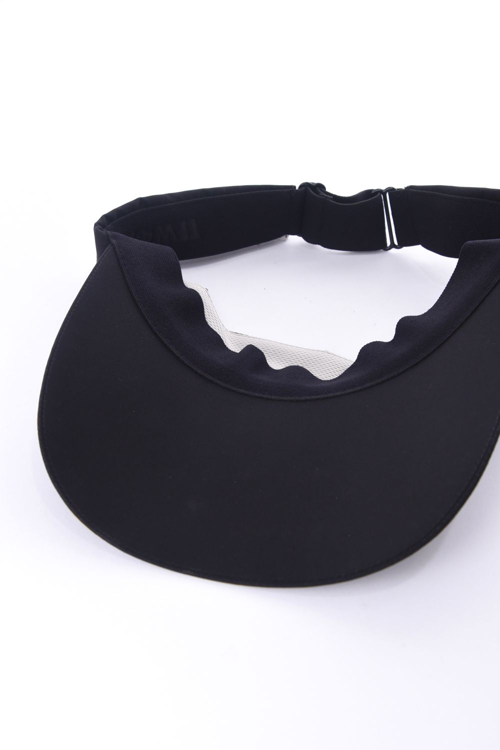 TAFFETA SUN VISOR / ブランドロゴ サンバイザー (ブラック)