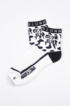 【26SS】 PANTERA GRIP ANKLE SOCKS / レオパードパターン ジャパンメイド アンクルソックス (ホワイト)