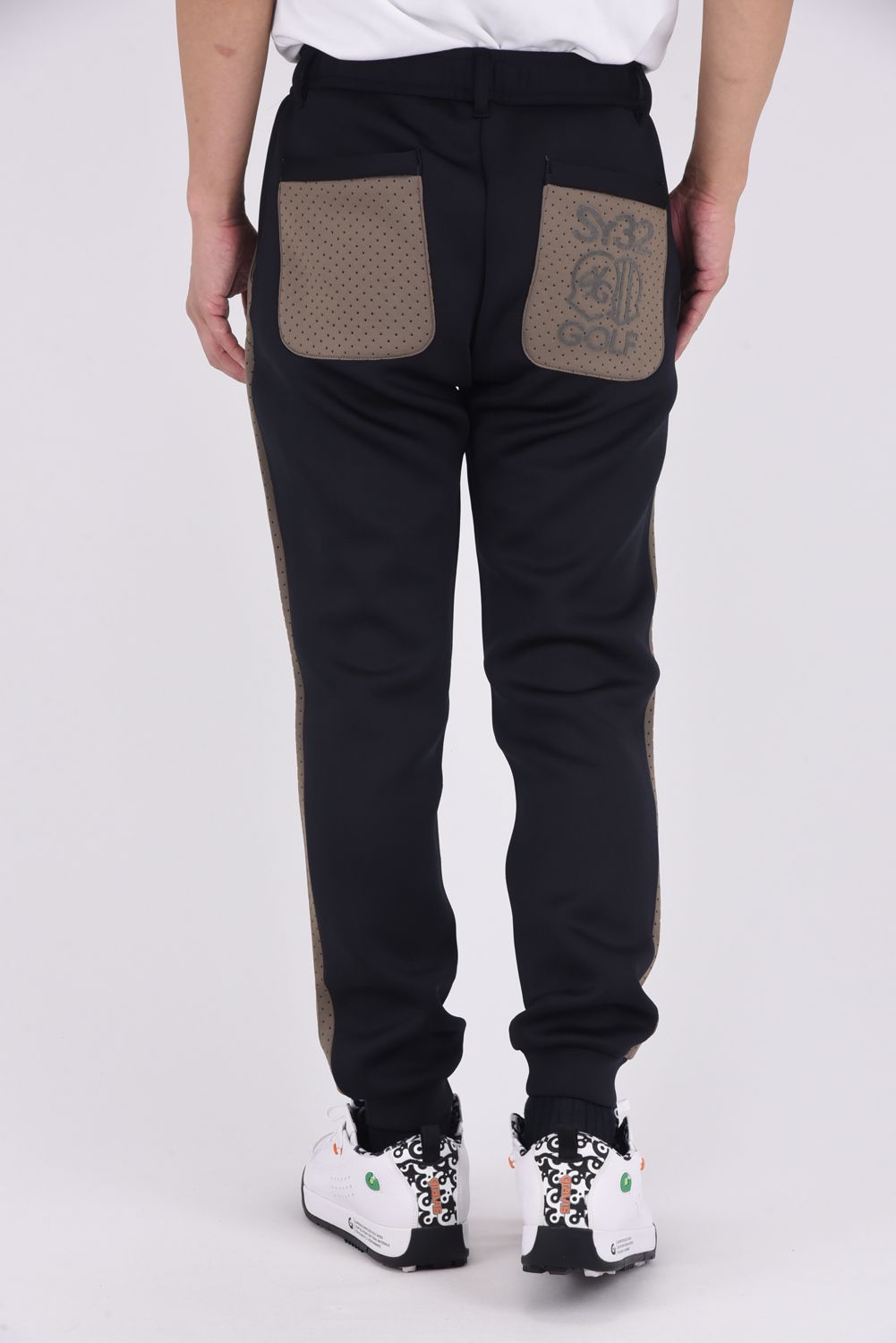 【25AW】 CARDBOARD SIDE LINE PANTS / ストレッチダンボール サイドラインパンツ (ブラック)