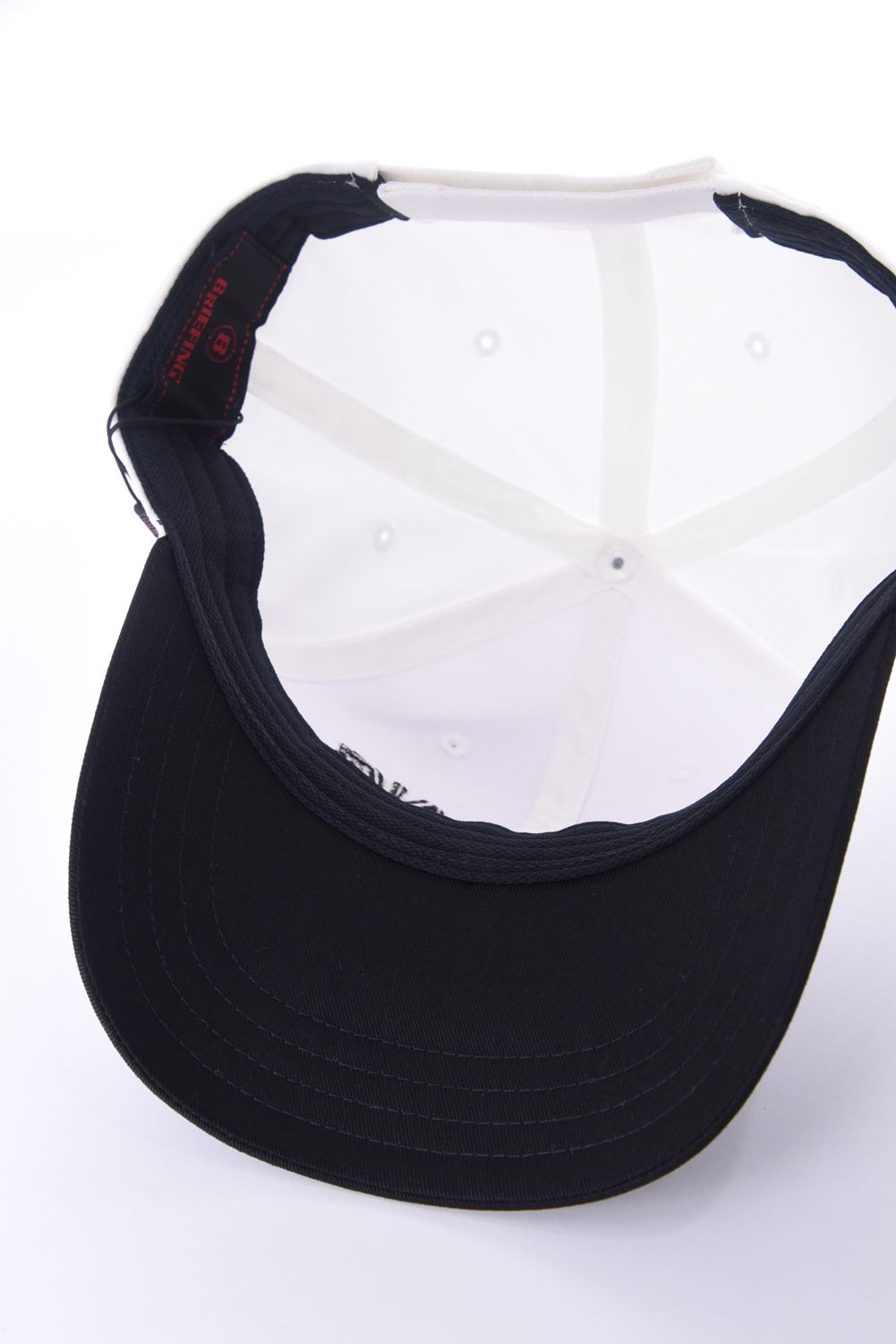 【26SS】 MEN’S COLLEGE LOGO CAP / カレッジ風ロゴ バイカラー キャップ (ホワイト)