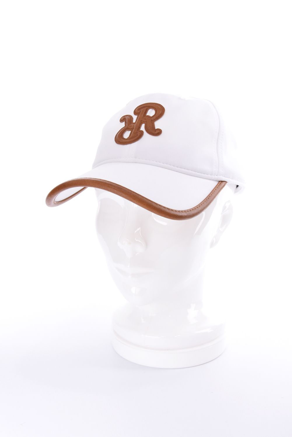 【26AW】 LEATHER LOGO PIPING CAP / レザーロゴパイピングキャップ  (ホワイト)