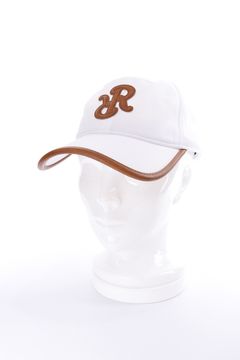 【26AW】 LEATHER LOGO PIPING CAP / レザーロゴパイピングキャップ  (ホワイト)