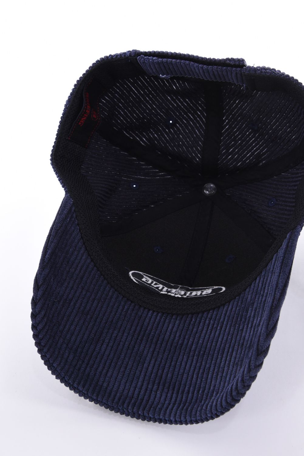 【26AW】 MEN’S CORDUROY OVAL LOGO CAP / コーデュロイ生地 オーバルロゴワッペン キャップ (ネイビー)
