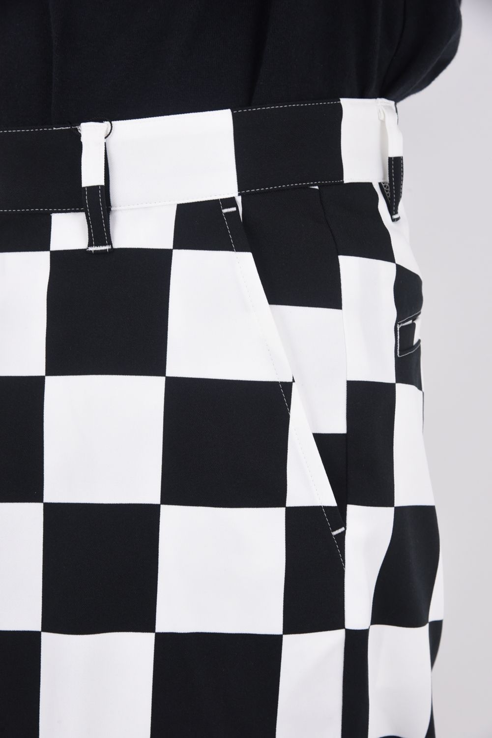 【26SS】 DVG CHECK MATE HALF PANTS / チェッカー ショートパンツ (ブラック)