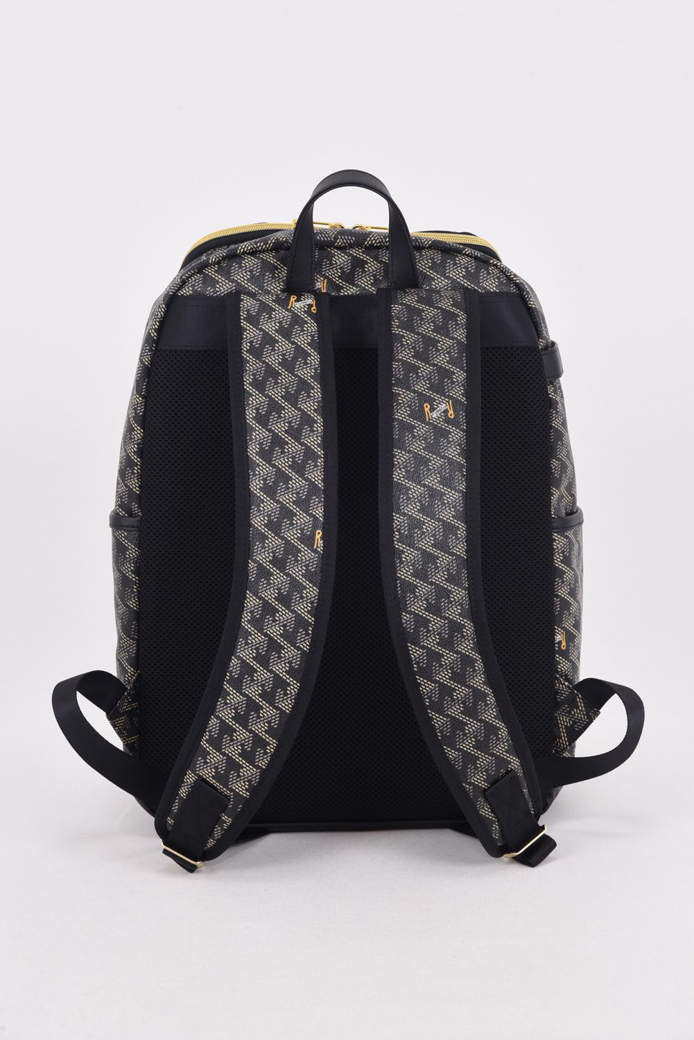 LARUS No.2 (ラルス) / ブランド オリジナルテキスタイル スリムタイプ バックパック (ダークブラック)*