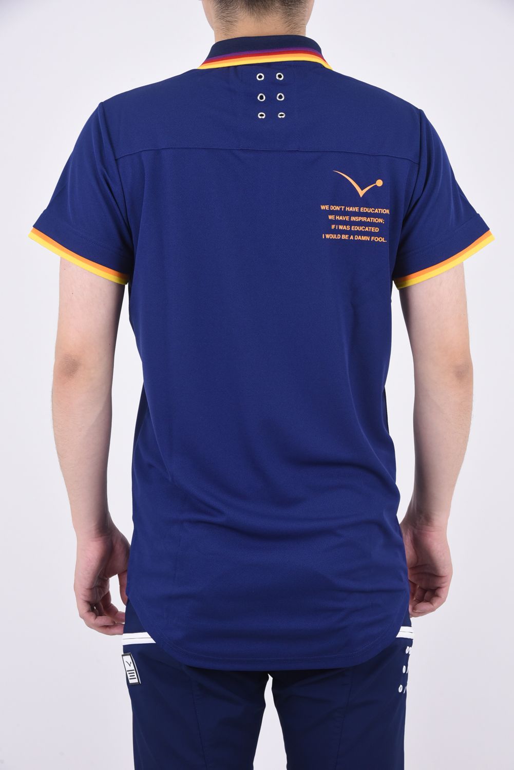 LUCHA WAPPEN POLO / グラデーション ポロシャツ ネイビー