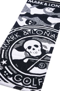 【プレゼント好適品】 FACE TOWEL(BIG) / スカルカモフラージュ柄 今治 フェイスタオル (ブラック)