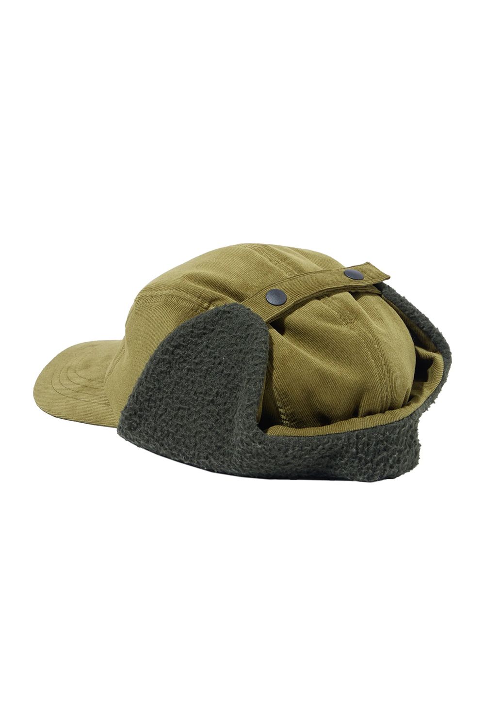 【26AW】 2WAY FLAP CAP / ボア素材 イヤーマフ ベースボールキャップ (カーキ)